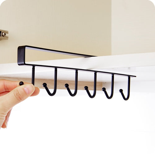 6 Hooks Bathroom Organize