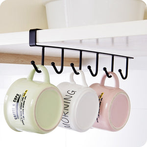 6 Hooks Bathroom Organize